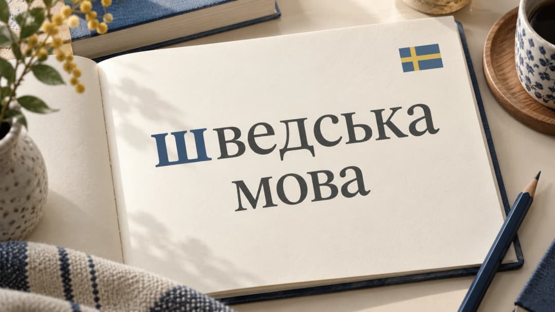 Напис «шведська мова» з малої літери