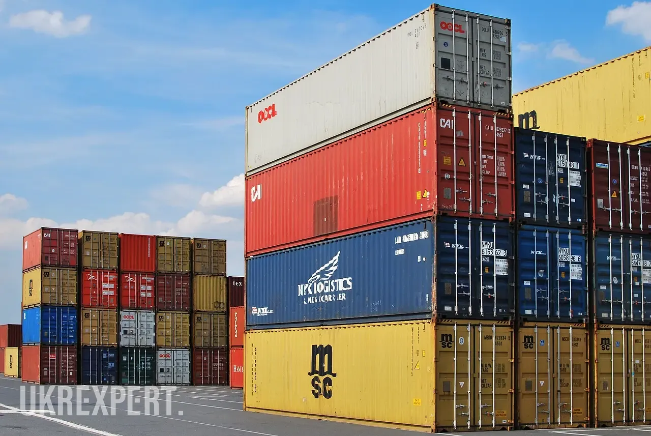 The same way goods are imported - using containers